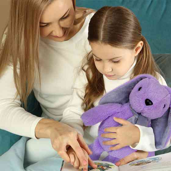 Игрушка мягконабивная Зайчонок МС 080501-10 фиолетовый 33 см Винница