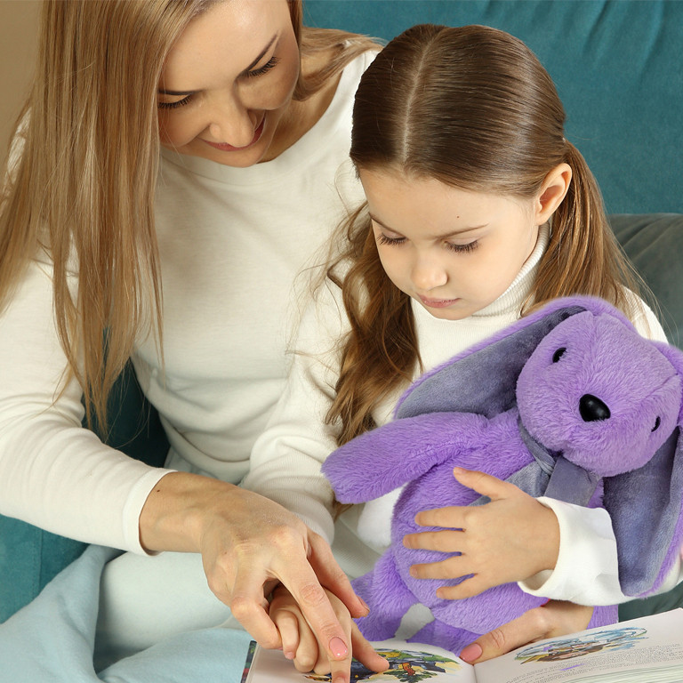 Игрушка мягконабивная Зайчонок МС 080501-10 фиолетовый 33 см Винница - изображение 4