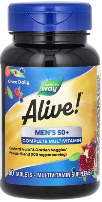 Вітаміни для чоловіків 50 + Natures Way Men's 50+ Complete Multivitamin 50 таб Київ - фото 4
