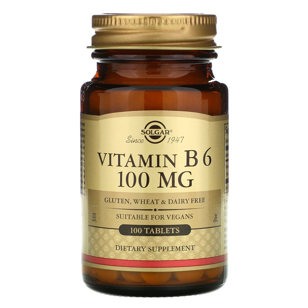 Витамин В6  (Vitamin B6) 100 мг 100 таблеток Київ - фото 1