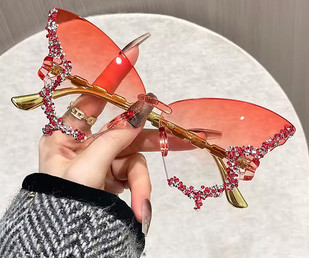 Окуляри сонцезахисні рожеві жіночі Метелик Avatar Київ - фото 1