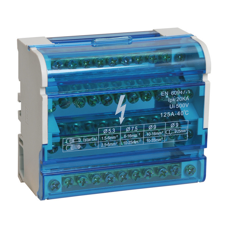 Шина нулевая в корпусе (кросс-модуль) 4х11, 125A Днепр - изображение 1