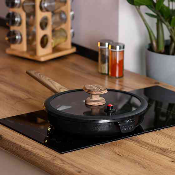 Чорна керамічна сковорода 24 см, 1.8 л Київ