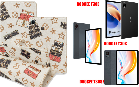 Книга-трансформер для планшета Doogee T30E, T30S, T30Se, цвет Black Lyi White Киев