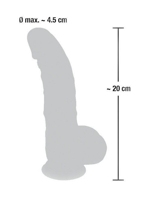 Реалистичный фаллоимитатор с присоской Medical Silicone Dildo L 20mm Sex Aura Киев - изображение 8