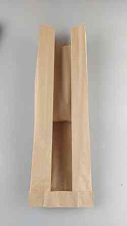 Пакет паперовий вікном 12*43 див. коричневий 1000 шт. Харків