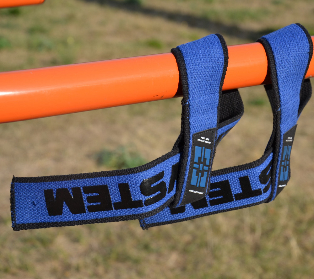Лямки для тяги Power System PS-3401 Lifting Straps Duplex Black/Blue Кам'янське - фото 5
