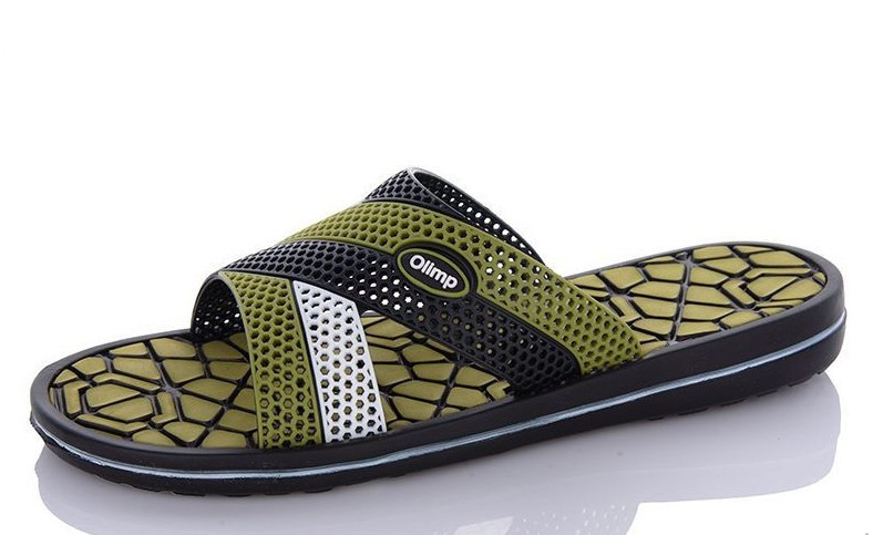 Шлепанцы мужские хаки Olip сеточка летние прочные Одесса - изображение 1