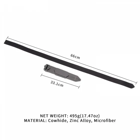 Регульована шльопалка LOCKINK Adjustable Slapper for Impact Play - Black Львів