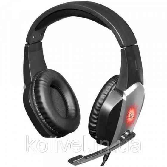 Ігрова гарнітура Defender X-Skull чорно-сіра, кабель 2.1 м (64585) Киев