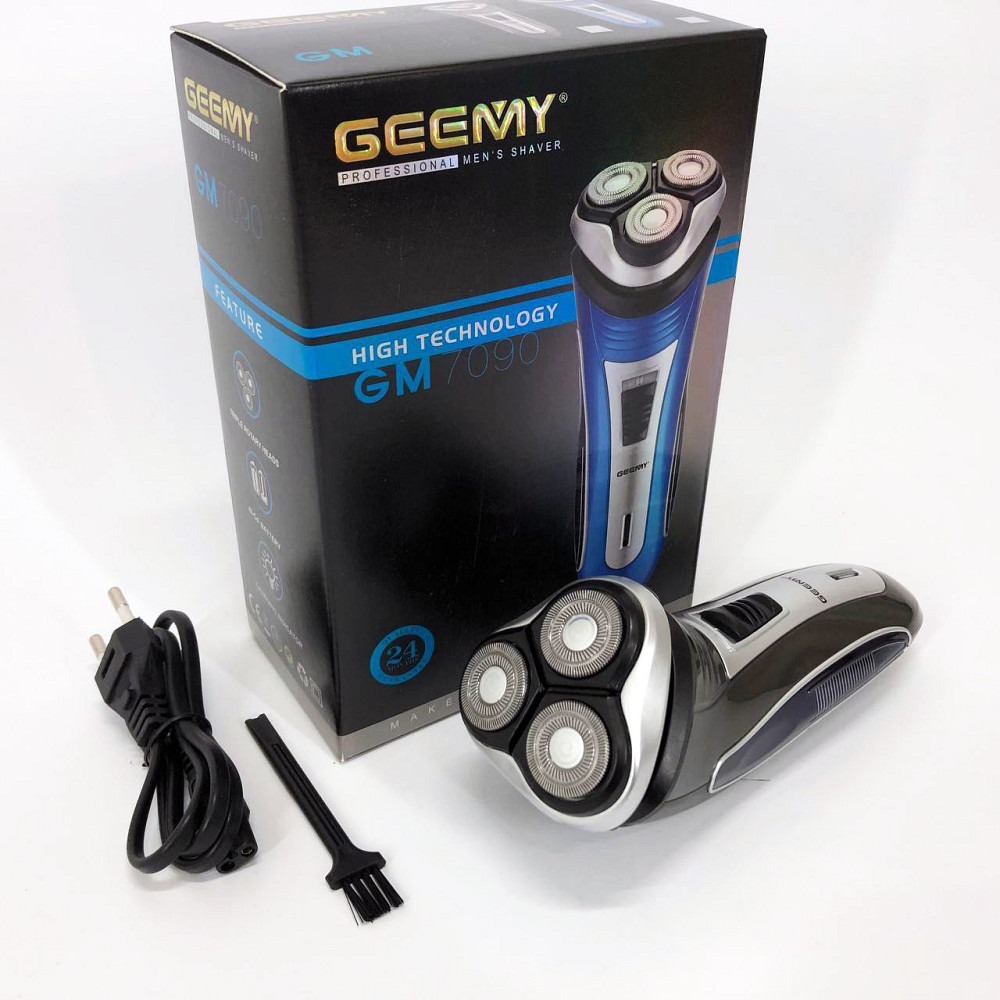 Портативная профессиональная бритва GEEMY GM-7090, Триммер для стрижки бороды аккумуляторный JC-86 Львов - изображение 2