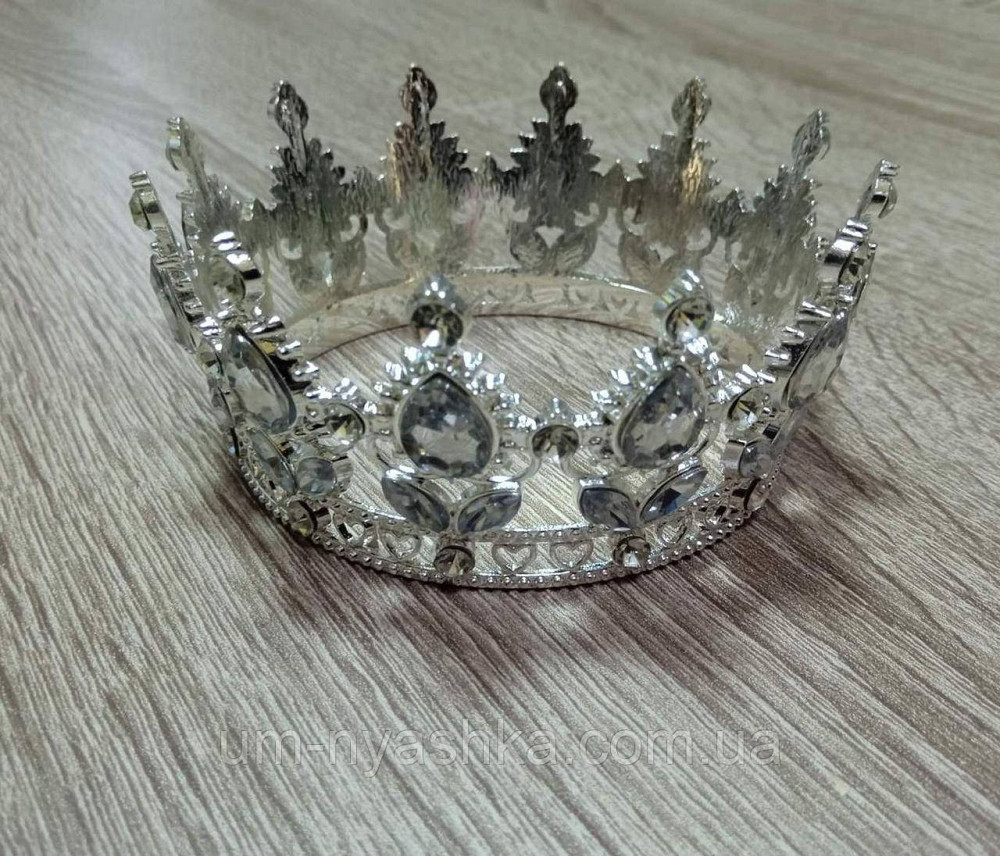 Корона серебренная с камнями Кривой Рог - изображение 1