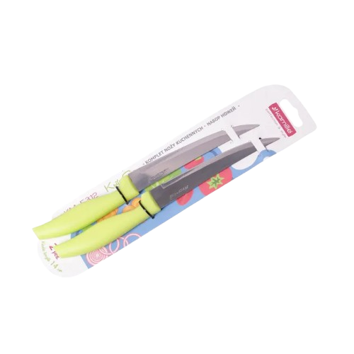 Набір ножів 2 шт/уп лезо 13,5см/ручка 11см нержавіюча сталь пластикові ручки 5312 KAMILLE Житомир - изображение 10