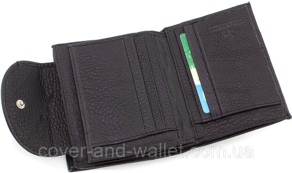 Женский кошелек небольшого размера на много карточек Marco Coverna Черный Киев - изображение 6
