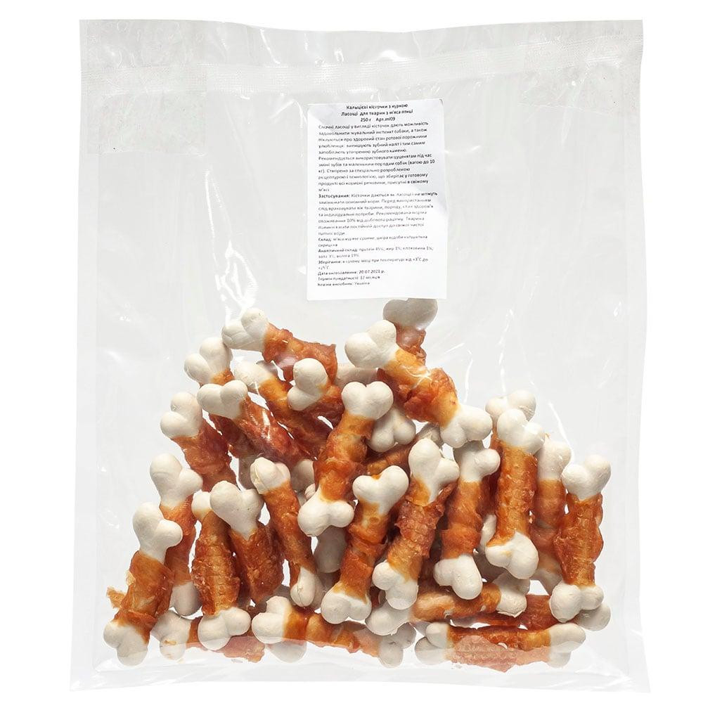 Лакомство для собак кальциевые косточки с курицей 100 г Винница - изображение 1