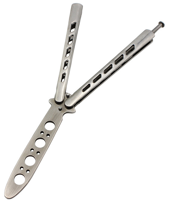 Ніж метелик Тренувальний Metalic AK10 Дніпро - фото 1