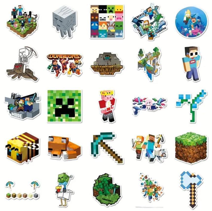 50 наклейок Minecraft, наклейки майнкрафт, стікери для блокноту, телефону. Київ - фото 4