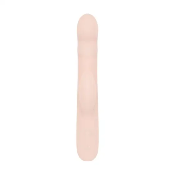 Вибратор-кролик с пульсацией Good Vibes Only – SHAI Thrusting Vibrator Soft Silicone – Pink, 3 мотора Львов