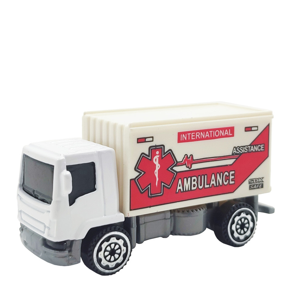 Машинка игрушечная Спецтехника АвтоПром 7637 масштаб 1:64, металлическая Ambluance Винница - изображение 1