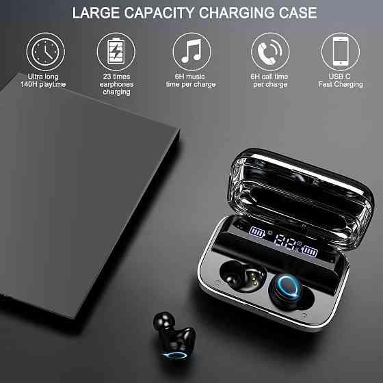 Беспроводные наушники Motast I09 Bluetooth 5.3: HiFi стерео, шумопоглощение CVC 8.0, водозащита IP7 и 140 часов автономности Киев