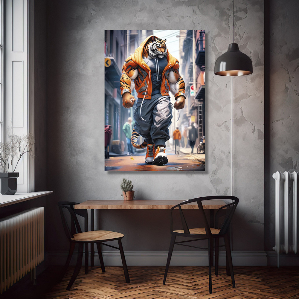 Картина Холст в спортзал  Тигр KLM_1 50x70 см Киев - изображение 4