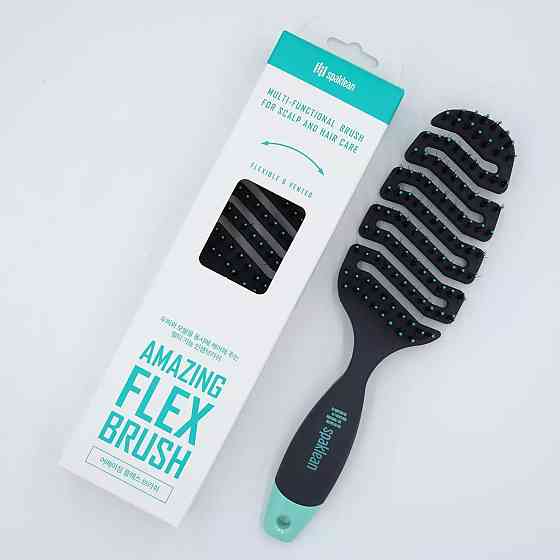 Щетка для бережного ухода и укладки волос антистатическая продувная Amazing Flex Brush Spaklean 1 шт Киев