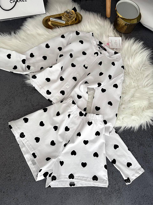 Женская стильная домашняя принтованная пижама качественный кулир Одесса - изображение 6