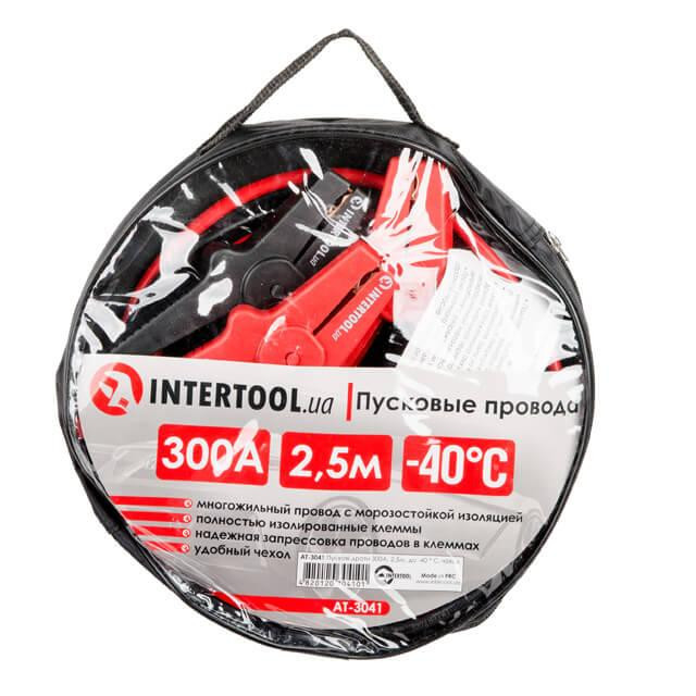 Пусковые провода 300 А, 2,5 м, до -40°C, чехол INTERTOOL AT-3041 Киев - изображение 4