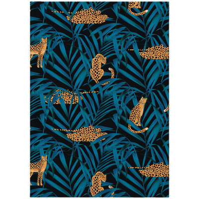 Книга записная Axent Leopard А4 в твердом переплете 96 листа клетка, темно синяя (8422-556-A) Винница - изображение 1