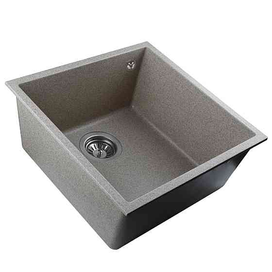 Гранитная мойка Globus Lux AMMER миндаль 440 х 440мм (000028706) Киев