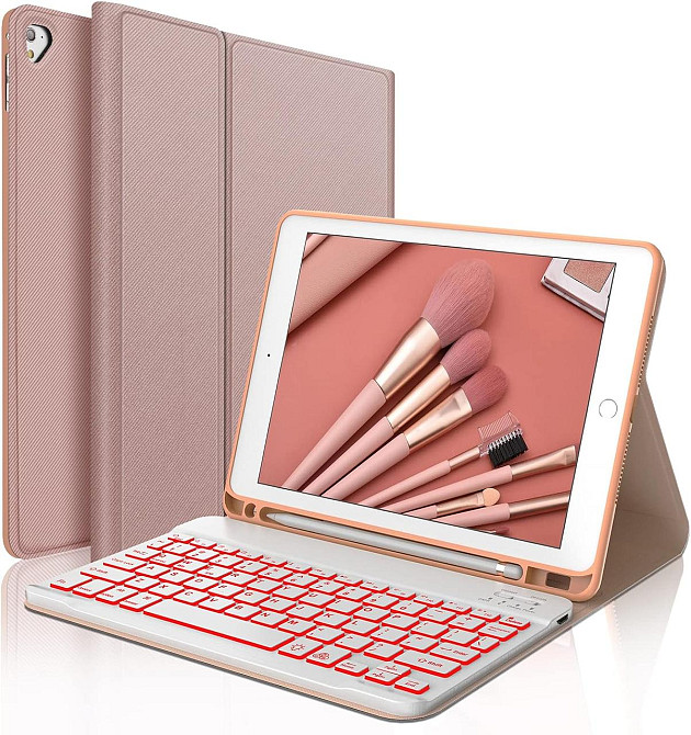Чохол зі знімною клавіатурою з підсвіткою Bluetooth JADEMALL iPad 9.7 2018/ iPad 9.7 2017/ iPad Air 2/ iPad Air/ iPad Pro 9.7 Дніпро - фото 1