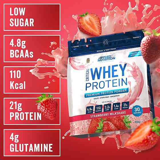 Протеїн Applied Nutrition Critical Whey 900 g (Strawberry Milkshake) Луцьк