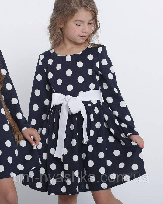 Красиве шкільне плаття з довгими рукавами 116-146 Кривий Ріг - фото 1