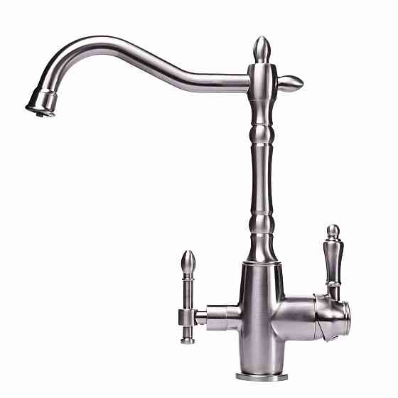 Смеситель для кухни под осмос Globus Lux LAZER GLLR-1000-8-STSTEEL (000019265) Киев