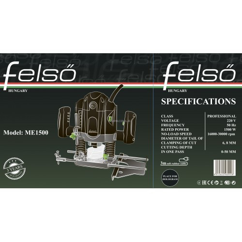 Фрезер электрический Felső ME1500 Киев - изображение 3