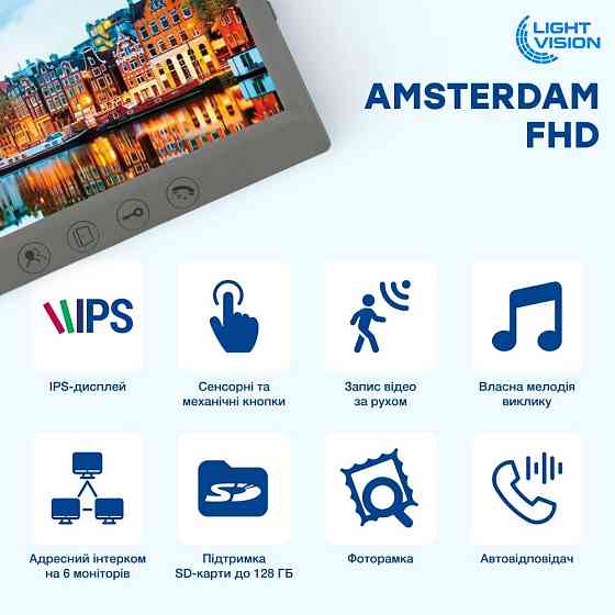 Комплект відеодомофона Light Vision: домофон 7