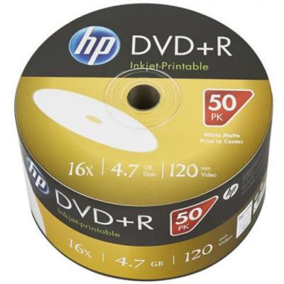 Диск DVD HP DVD+R 4.7GB 16X IJ PRINT 50шт (69304/DRE00070WIP-3) Вінниця - фото 1