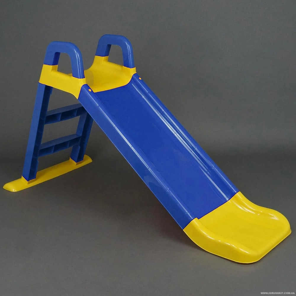 Детская горка пластиковая для дома Doloni 140 см для детей (Долони) Сине-желтый Киев - изображение 3