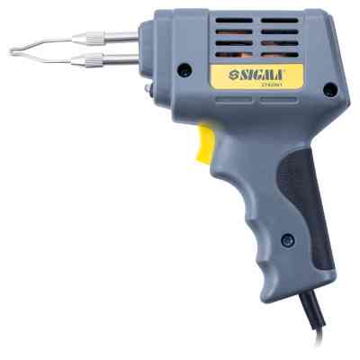 Паяльник электрический Sigma импульсный 200Вт с аксессуарами 5шт, кейс (2742061) Винница