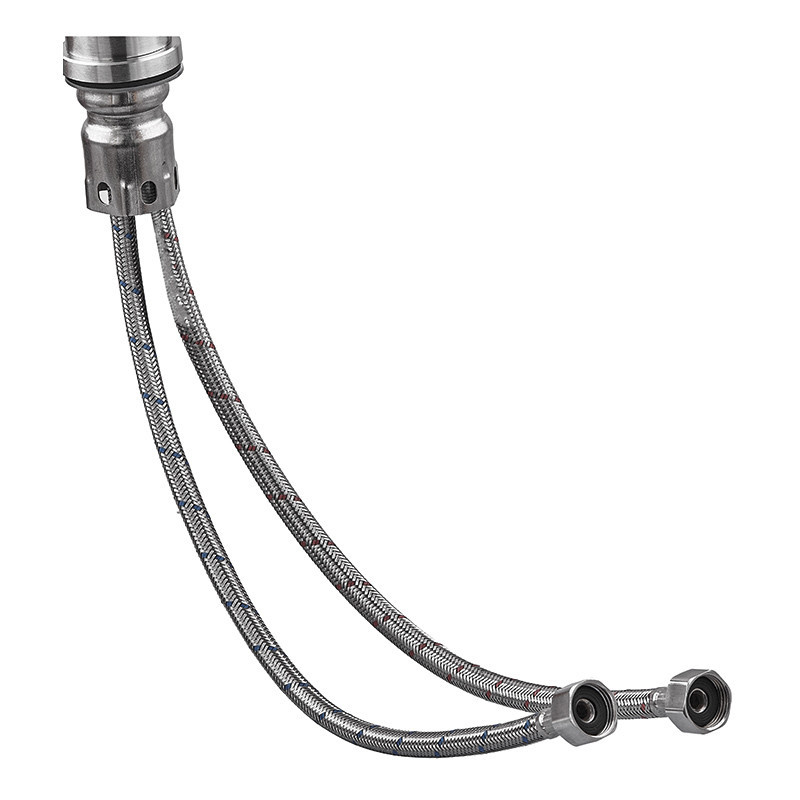 Змішувач ZERIX FOX-001-A з нержавіючої сталі для умивальника Харків - фото 2