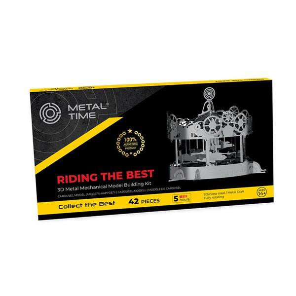 Колекційна модель-конструктор Metal Time Riding the Best Карусель механічна (MT042) Харків - фото 9