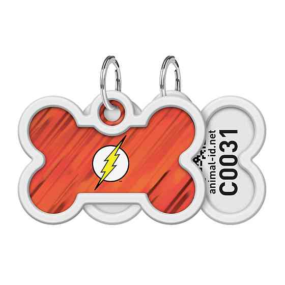 Адресник для собак и кошек металлический WAUDOG Smart ID с QR паспортом, рисунок 