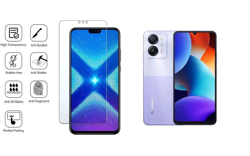Защитное стекло NeoGlass для Blackview Color 8 – ультрапрозрачное и устойчивое Киев - изображение 4