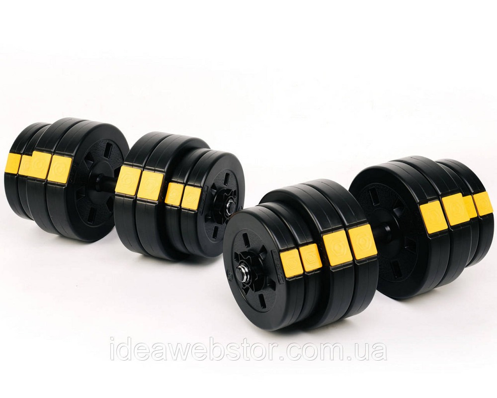 Гантелі розбірні Besport PowerPro 2х31 кг набір із дисками та грифами для силових тренувань удома та в тренажерному залі Київ - фото 8
