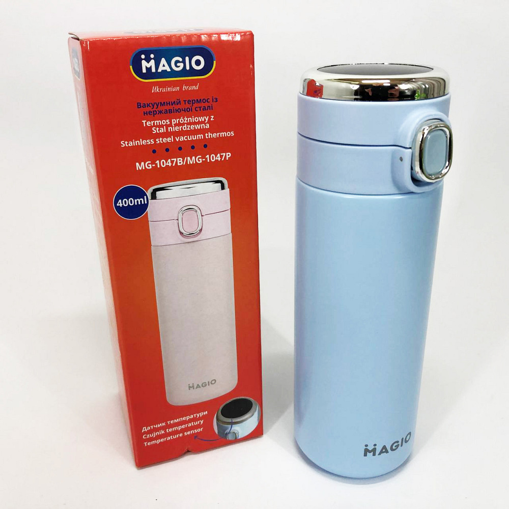 Термос для питної води туристичний MAGIO, Розумний термос з термометром і дисплеєм металевий IB-83 Львів - фото 3