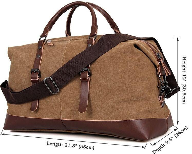 Сумка дорожня Коричнева (Vintage) Київ - фото 9