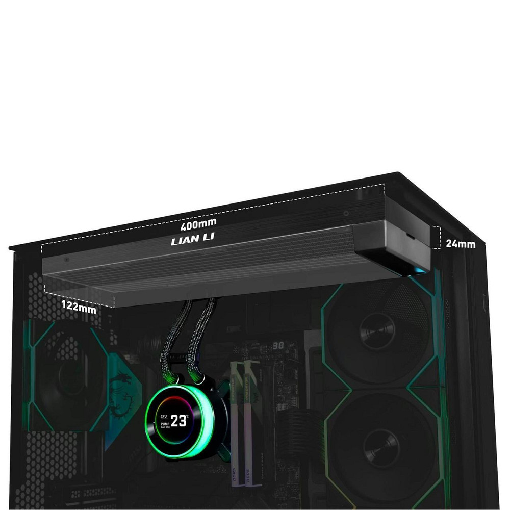 Система водяного охолодження Lian Li HydroShift II LCD-C 360 Fanless Black (G89.GHS2LCD36B.00) ( Чорний ) Харьков - изображение 2