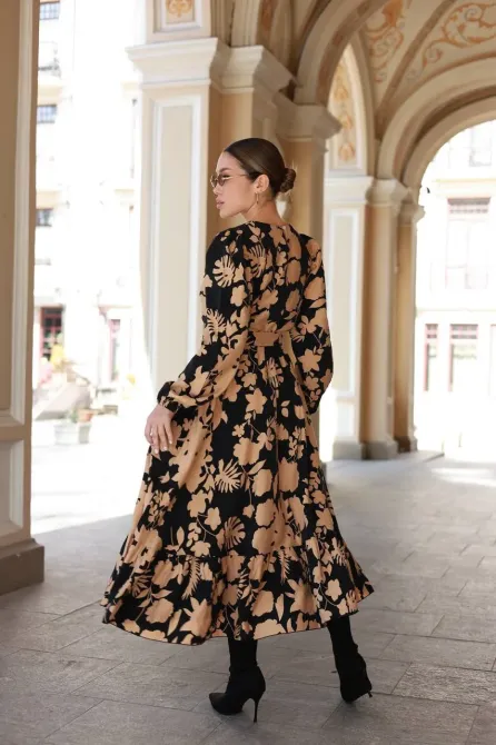 Трендова сукня міді з льону жатка Одеса - фото 16