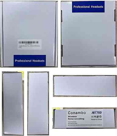 Навушники Conambo JBT700 чорні бездротові Bluetooth 5.0 USB-A донгл мікрофон DSP шумоподавлення HD стерео 40мм Київ