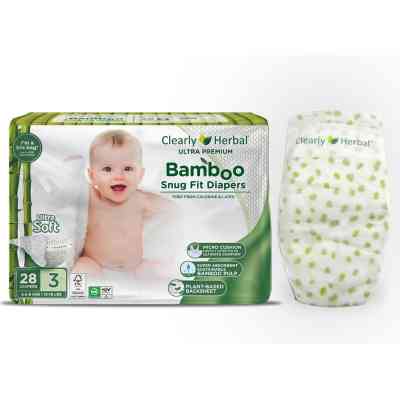 Подгузники Clearly Herbal Bamboo, розмір 3 (5,5-8 кг), 28 шт (1135) Винница